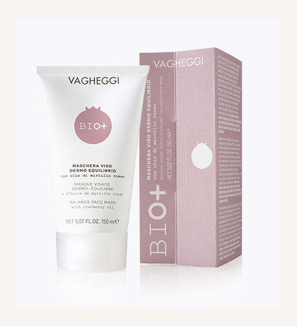 Balance face mask with red bilberry oil